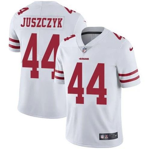 Men San Francisco 49ers 44 Kyle Juszczyk White Nike Vapor Limited NFL Jersey